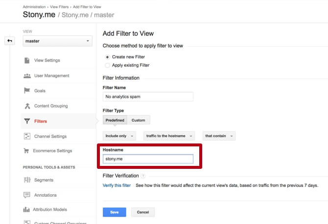 How to filter spam from Google Analytics in 3 minutes – Tony’s blog