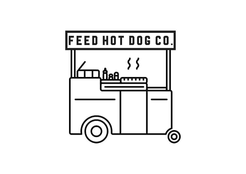 Feed Hot Dog Co, logo, graphic design, identity